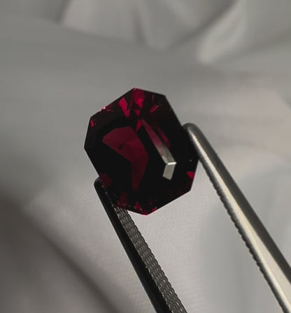 Rhodolite Garnet | Purplish Red |  Octagonal Cut | 3.030 CT