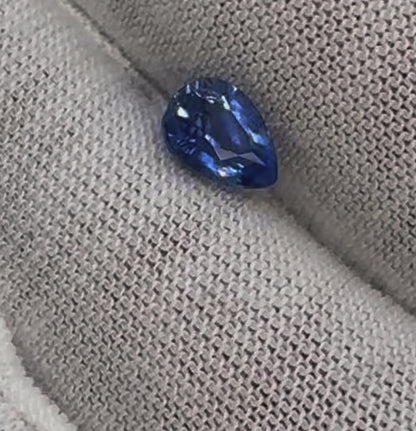 GIA Certified Natural Blue Sapphire 1.06ct Pear Cut