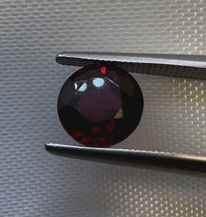 Rhodolite Garnet | Purplish Red | Round Cut | 2.38 CT