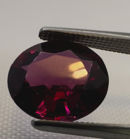 Rhodolite Garnet Purplish Red Oval Mixed Cut